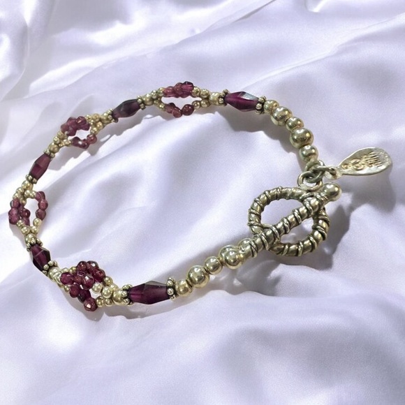 Sterling Silver Amethyst Toggle Bracelet - Picture 4 of 8